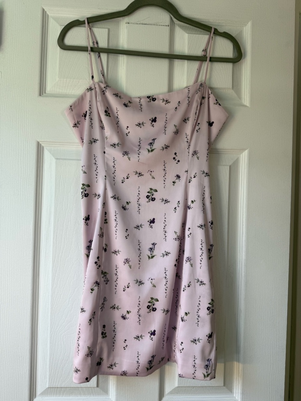 Sunday Best Lilac Floral Satin Dress Size 6 US